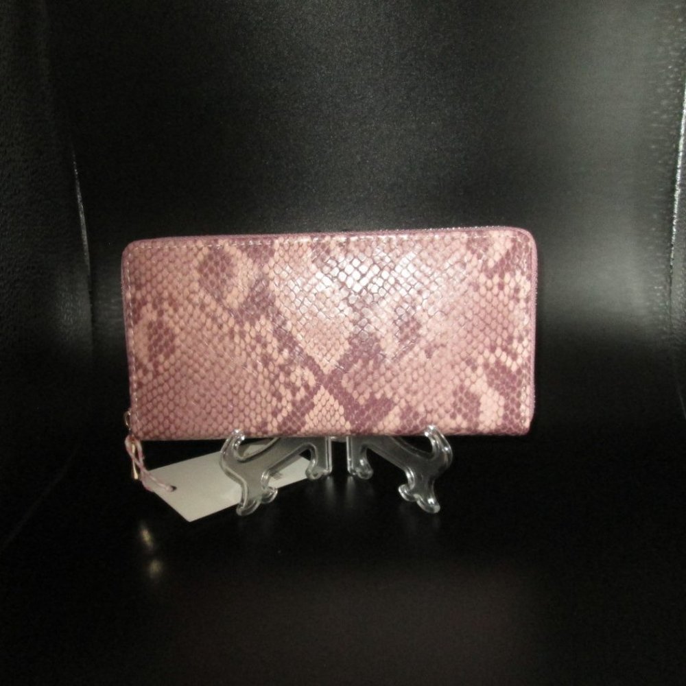 Wallet Python Print Blush - Picture 2 of 7